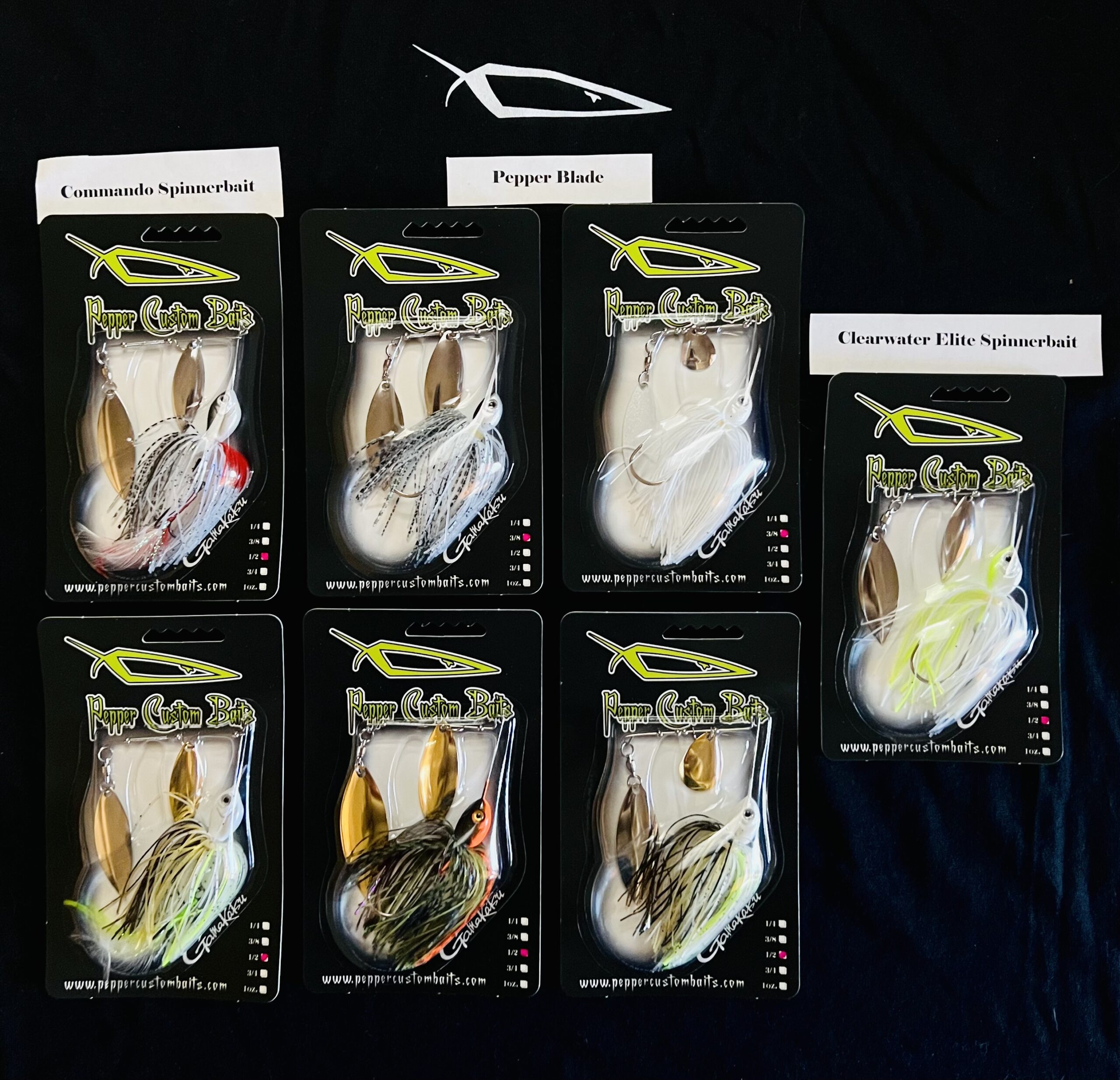 Spinnerbait Pack  Pepper Custom Baits